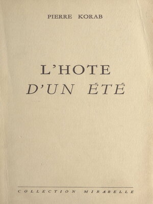 cover image of L'hôte d'un été